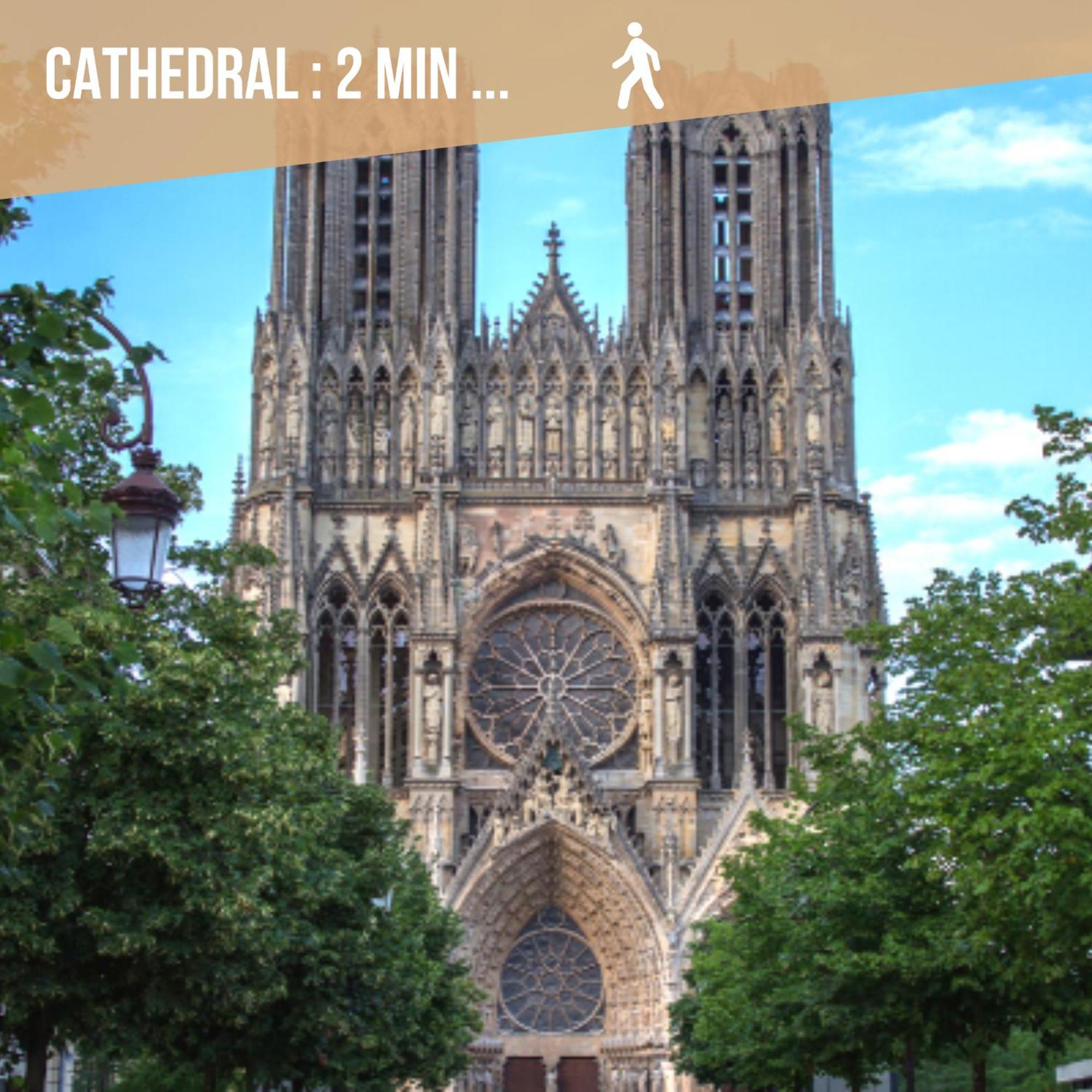 شقة Le Royal - Cathedral - Center رانس المظهر الخارجي الصورة